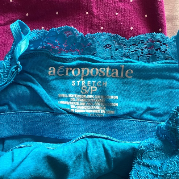 3 aéropostale camisoles polkadot with lace trim - Picture 2 of 7